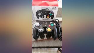 Nintendo Game Cube Controller Super Smash Bros Black Japan Import review [upl. by Ahsiner]