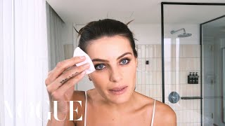 Brazilian Supermodel Isabeli Fontana Shows How to Prep Your Skin for Bed  Beauty Secrets  Vogue [upl. by Ylicis]