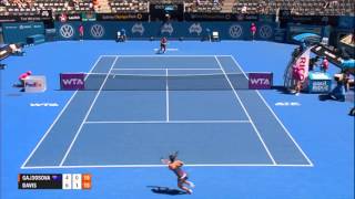 Jarmila GAJDOSOVA AUS vs Lauren DAVIS USA Apia International Sydney 2014 Highlights [upl. by Jessee]