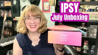 IPSY July Glam Bag BoxyCharm Unboxing [upl. by Ardnahcal]