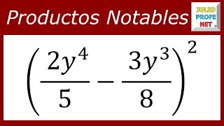 PRODUCTOS NOTABLES BINOMIO AL CUADRADO Ejercicio 9 [upl. by Geehan834]