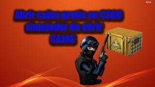 Abrir cajas gratis en Csgo  Simulador de abrir Cajas [upl. by Nodarse503]