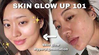 Lifechanging skincare routine to achieve glowy skin✨ [upl. by Thaddus]