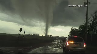 Tornado captured on video in south Georgia as storms move through [upl. by Amasa]