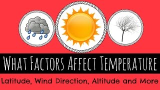 What Factors Affect Temperature  Latitude Altitude Wind and More  GCSE Geography [upl. by Singh737]