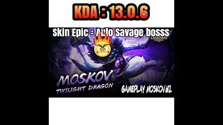 GAMEPLAY MOSKOV2  PAKAI SKIN EPIC AUTO SAVAGE BOSSB4NTAI [upl. by Malkin]