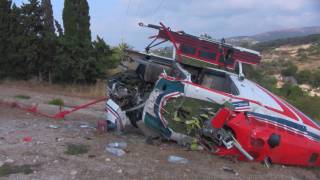 Rethymno Helicopter Crash  Ρέθυμνο Πτώση Ελικοπτέρου [upl. by Frear]