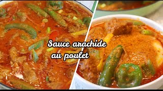 Sauce Arachide Au Poulet Revisitée  Azidessi  Peanut soup Mafe Cuisine Togolaise [upl. by Ttirrej]