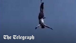 Tourist survives bungee jump after cord snaps [upl. by Olympe]