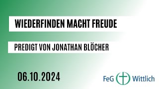 Wiederfinden macht Freude  Predigt zu einer Taufe in der Feg Wittlich am 06102024 [upl. by Einallem]