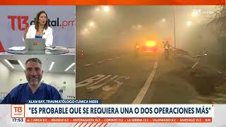 Accidente de Cristóbal Campos traumatólogo explica reimplante de pie a futbolista [upl. by Airet]