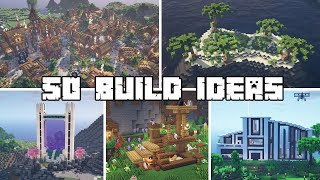 50 Build Ideas for Your Minecraft Survival World [upl. by Powder]