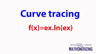 Solved example 1  Curve tracing in mathematics fxexlnex [upl. by Albric]