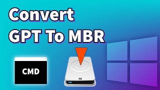 How to convert gpt to mbr in cmd windows 10  Updated [upl. by Lamp]