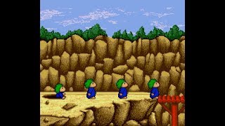 Lemmings SNES full playthrough [upl. by Naicul554]