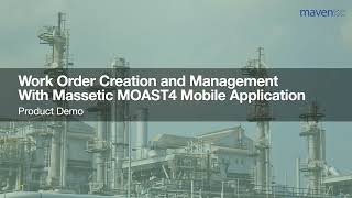 MOAST4  Work Order Creation amp Management with Massetic MOAST4 Mobile Application [upl. by Hanimay]