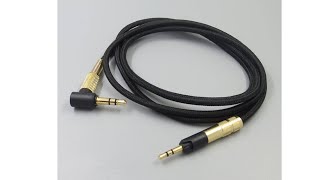 Preview Compatible Audio Cable for SENNHEISER HD558 HD598 HD595 HD559 HD569 HD579 HD599 Headsets [upl. by Adnilec]