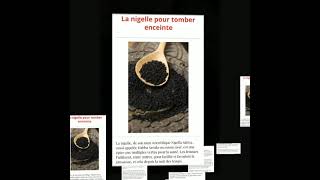 Graine de nigelle pour tomber enceinte Black seed to get pregnant [upl. by Nemajneb]