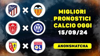 I migliori pronostici e consigli per le scommesse sul calcio di oggi Monza  Inter Lens  Lione [upl. by Yedok]