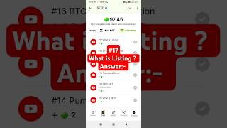 What is Listing  Seed 17 Answer  Seed airdrop new video code seed seedsairdrop seedsupdate [upl. by Modeerf]