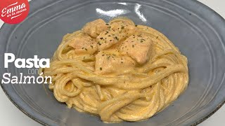 PASTA con SALMÓN  ¡Lista en 10 minutos [upl. by Pulling]