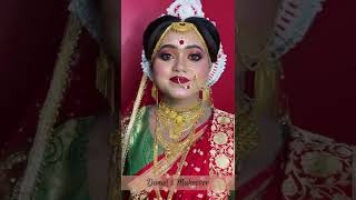 Real Bridal Makeover  Bridal makeup  Bengali Bridal Makeup [upl. by Beaumont259]