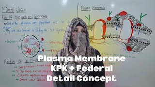 Plasma Membrane MDCATE SERIES Cell structure And Function KPK  Federal Detail Concept [upl. by Ylloh]