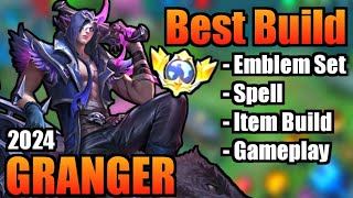 GRANGER BEST BUILD 2024  TOP 1 GLOBAL GRANGER BUILD  GRANGER  MOBILE LEGENDS  MLBB Part 2 [upl. by Enyledam]