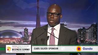 Nigeria Oil King Mr Tinubu President amp CEO of Oando Plc presentation at CABS2014 [upl. by Ahsote]