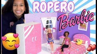 Como hacer un ROPERO armario para BARBIE How to make a closet for BARBIE MUNDO VALENTINA [upl. by Cassius31]