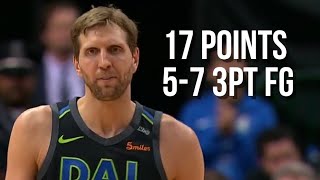 Dirk Nowitzki Highlights  17 Points vs Denver Nuggets [upl. by Barby]