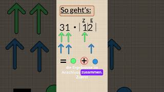 Schriftlich multiplizieren  leichterklärt maths mathematics education lernen tricks edutok [upl. by Ajan1]