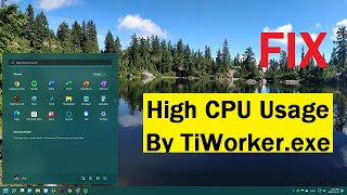 How to Fix High CPU Usage by TiWorkerexe [upl. by Enneiluj]