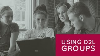 Using Groups in D2L Brightspace [upl. by Jorie]