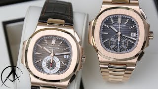 2018 UnboxingPatek Philippe Nautilus Chronograph 59801R001 VS 5980R001 Watch [upl. by Nitsrik246]