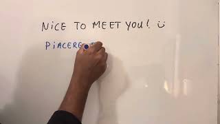 Nice to meet you  ඔබව හමුවීම සතුටක් How to say in italian [upl. by Lunna]