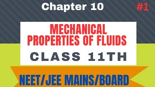 Mastering Mechanical Properties of Fluids  Class 11 Physics [upl. by Carolynn]