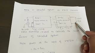 Noise in Cascaded Amplifiers FRIIS FORMULA [upl. by Beitch]