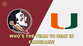 MIAMI HURRICANES VS FSU SPRING GAME COMPARISON WHOS THE TEAM TO BEAT IN FLORIDA [upl. by Tereve]