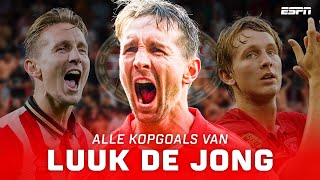 Alle KOPGOALS van LUUK DE JONG in de Eredivisie 🧠💥 [upl. by Ohcamac574]