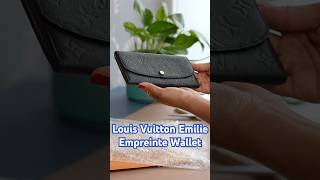 LOUIS VUITTON EMILIE EMPREINTE wallet unboxing louisvuitton fashion luxury lv [upl. by Sukey655]