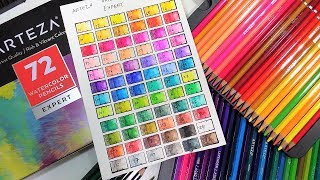 Worth the money Arteza Watercolor Pencil Review [upl. by Lamraj]