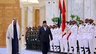 Presiden Prabowo Disambut Upacara Kenegaraan di Qasr Al Watn Abu Dhabi 23 November 2024 [upl. by Lsiel]