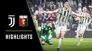 HIGHLIGHTS Juventus vs Genoa  21  Ronaldos lastminute winner [upl. by Eibob]