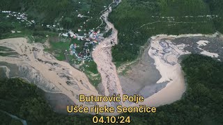 Buturović Polje  Ušće rijeke Seončice  041024 Let dronom [upl. by Hilliard]