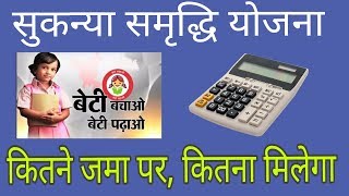 sukanya samriddhi yojanaसुकन्या समृद्धि योजना Calculator  कितने जमा करें तो कितने मिलेंगे [upl. by Agathe]