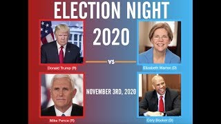 Election Night 2020  Donald Trump vs Elizabeth Warren [upl. by Aissela]