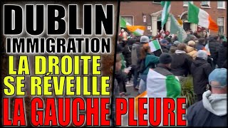 MANIF ANTI IMMIGRATION  FALLAIT PAS CHIPOTER LES IRLANDAIS mdrrr  LA GAUCHE CRIE Ã€ LA HAINE ðŸ¤¡ [upl. by Aynotel]