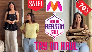 Myntra summer tops haul  cute summer tops under INR 699  70 off on myntra sale haul myntrahaul [upl. by Ylatan]