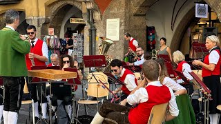 Traditional Tyrolean music band  Innsbruck Austria 🇦🇹 [upl. by Naillimxam]